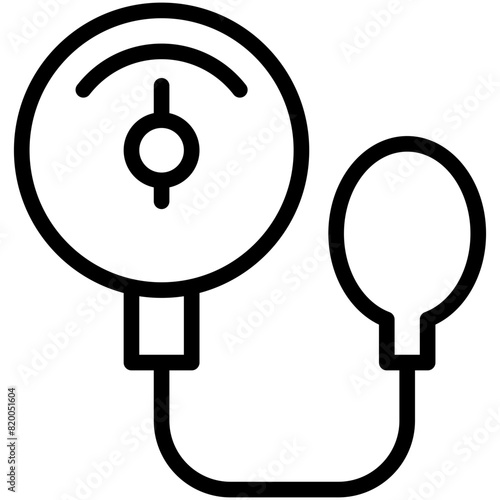 sphygmomanometer line icon