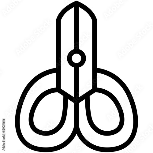 scissor line icon