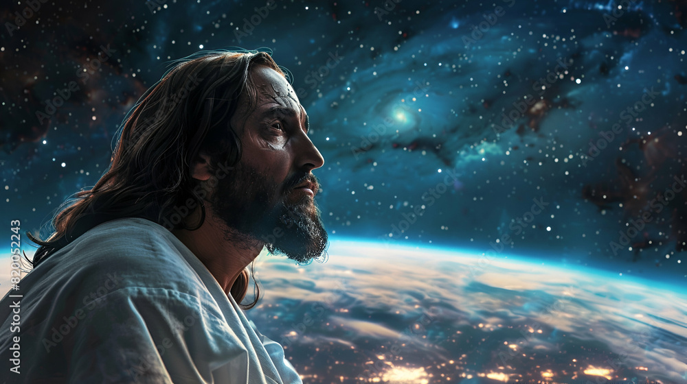 Fototapeta premium person in the night