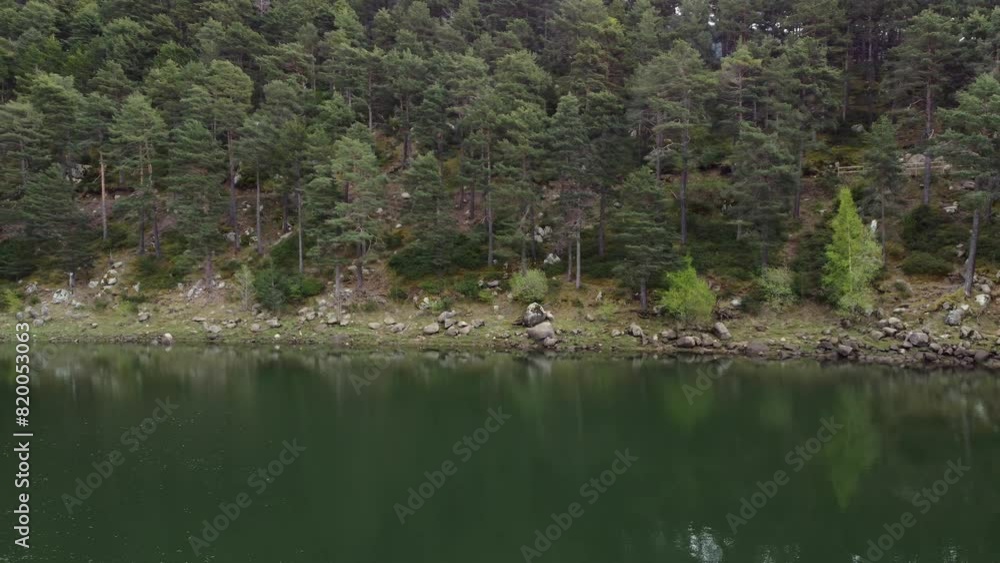 Aerial view of Lake Engolasters Andorra Aerial view of Lake Engolasters Andorra
