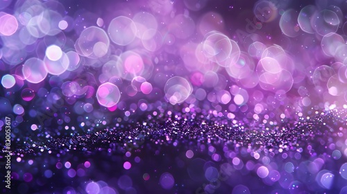 festive purple bokeh light background anniversary or birthday celebration abstract texture