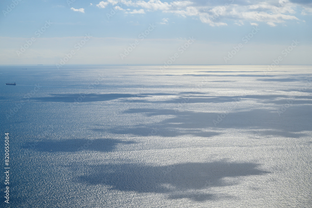 Gibraltar strait, view from Gibraltar rock.