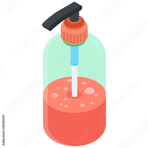 Isometric Liquid Soap Dispenser