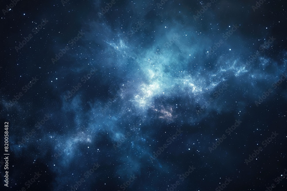 Fototapeta premium Stunning galaxy with vibrant colors and nebulas