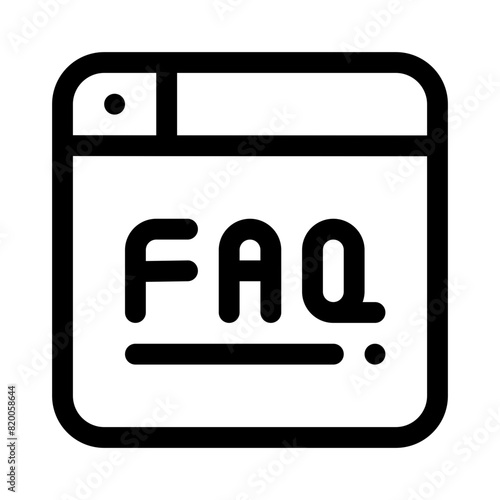 faq line icon