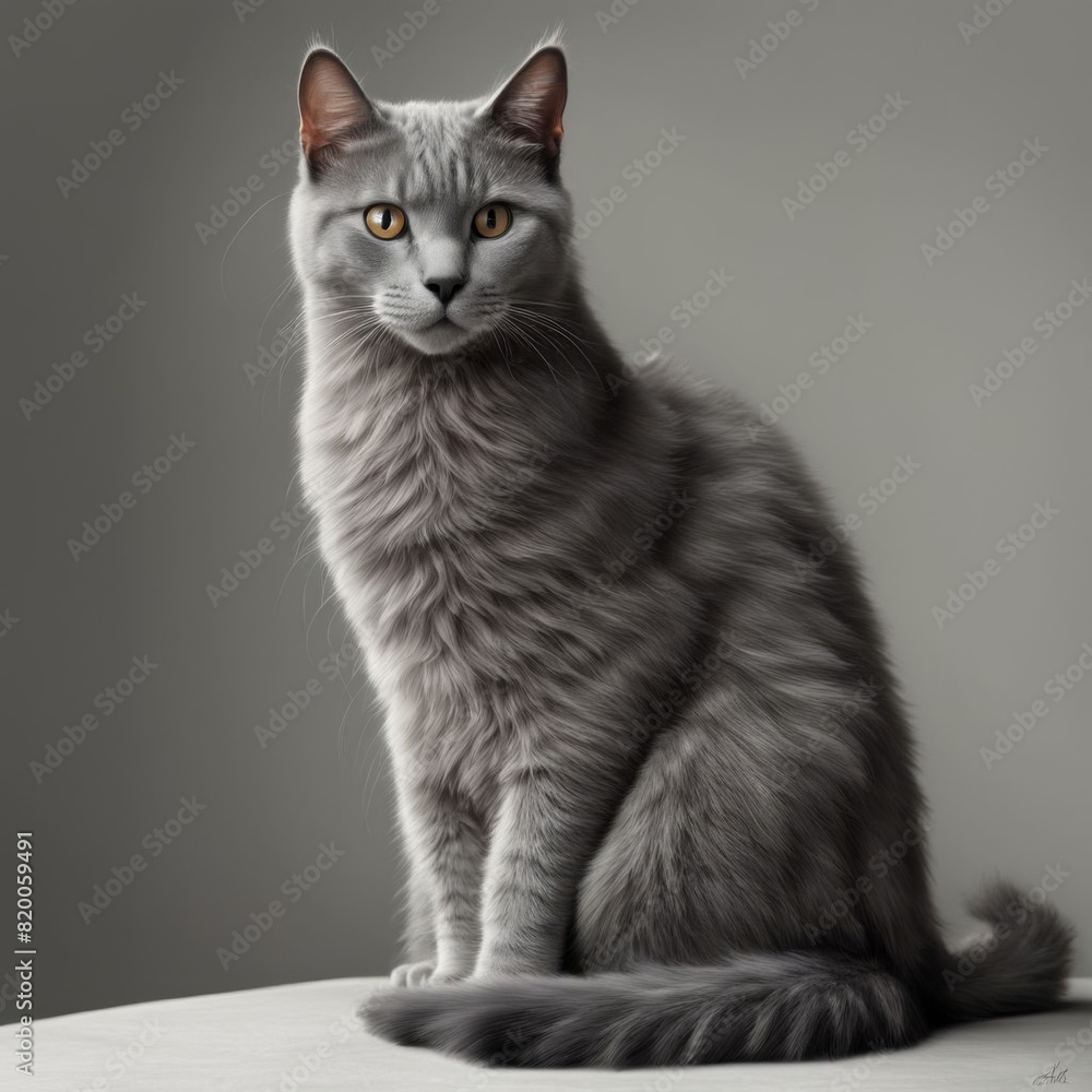 Obraz premium white background wild animals 