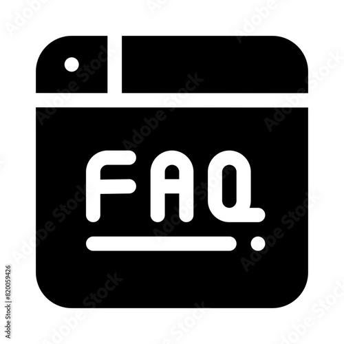 faq glyph icon