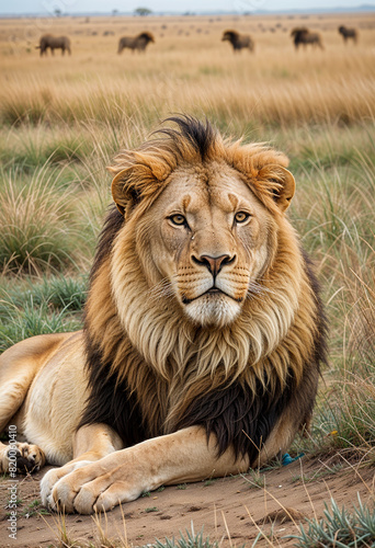 Portrait of a lion