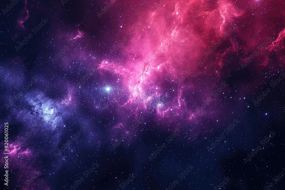 Naklejka premium Stunning galaxy with nebulas and cosmic dust