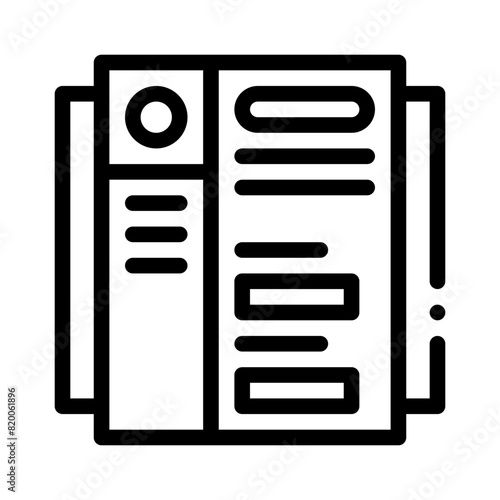 curriculum vitae line icon