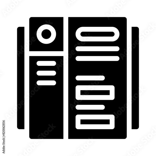 curriculum vitae glyph icon