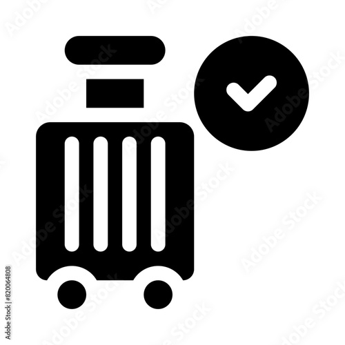 able to travel glyph icon