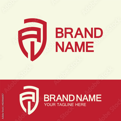 Creative letter AJ or JA monogram  simple logo design.