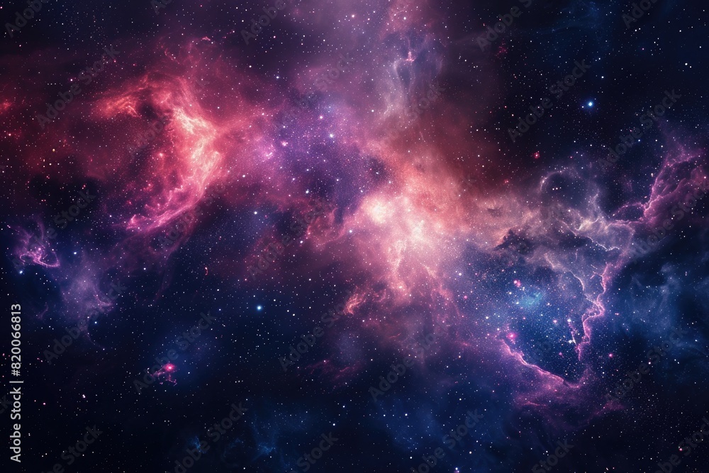 Fototapeta premium Beautiful galaxy background with nebulas and stars