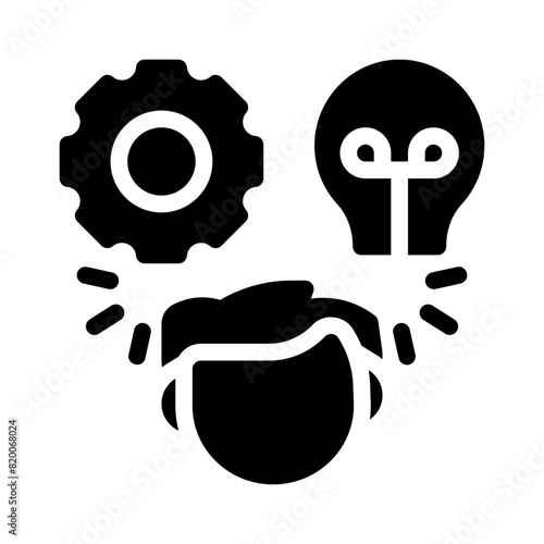mindset glyph icon