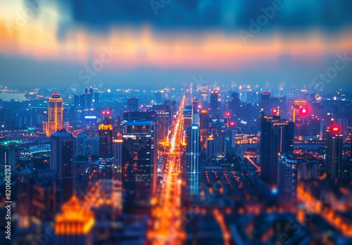 Megapolis blurred background