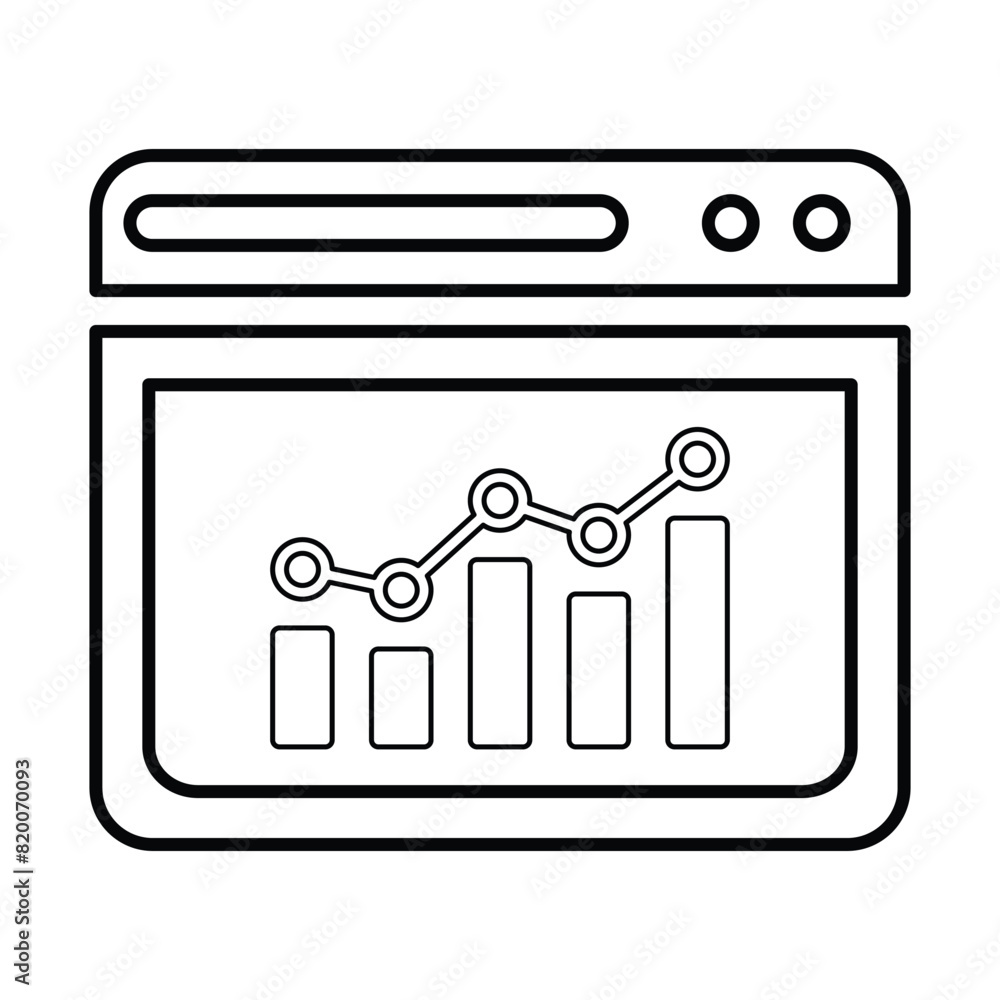Traffic Monitoring Icon Line Vector graphics
