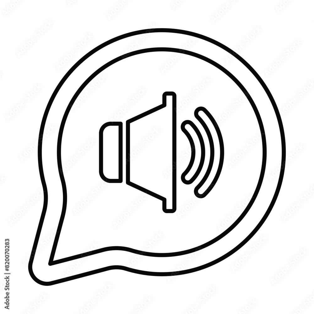 Audio Marketing Icon Line Vector graphics Audio Marketing Icon Line Vector graphics