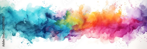 Background graphics with watercolor splashes. photo