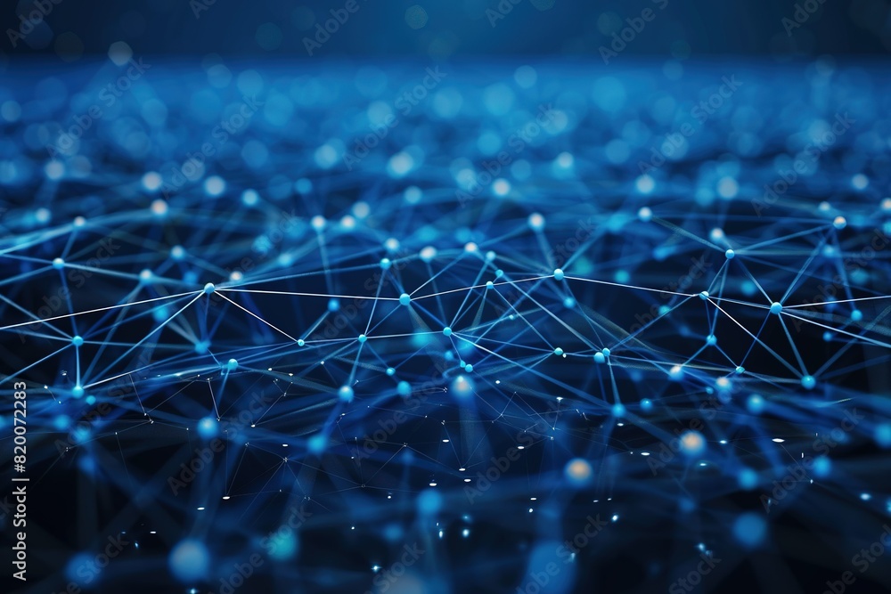 ai net blue link to data machine deep learning, system of internet of things, blue glow dot point of net connect to social network, digital information hi ai net blue link to data machine deep learning, system of internet of things, blue glow dot point of net connect to social network, digital information hi