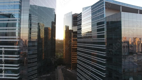 Commercial buildings on Chucri Zaidan Street - São Paulo, Brazil