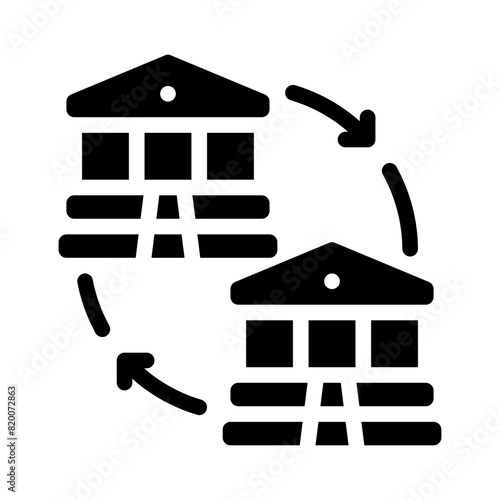 refinance glyph icon