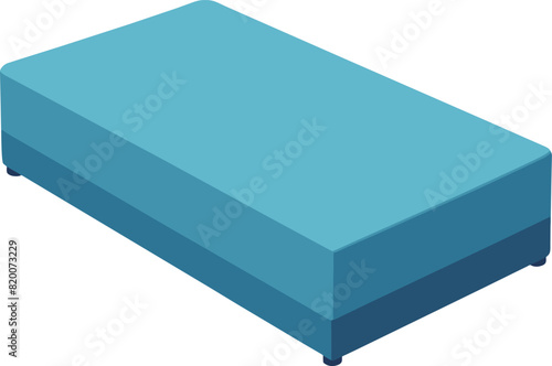 illustration sleep mattress cover bed flat design