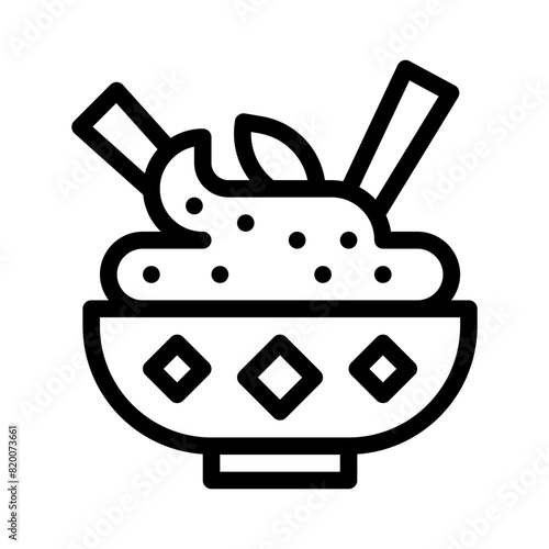 hummus line icon