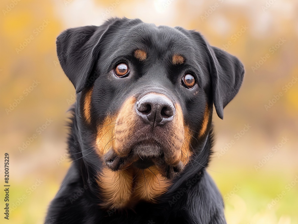 A black and brown dog with a brown nose and brown eyes. The dog is looking at the camera A black and brown dog with a brown nose and brown eyes. The dog is looking at the camera