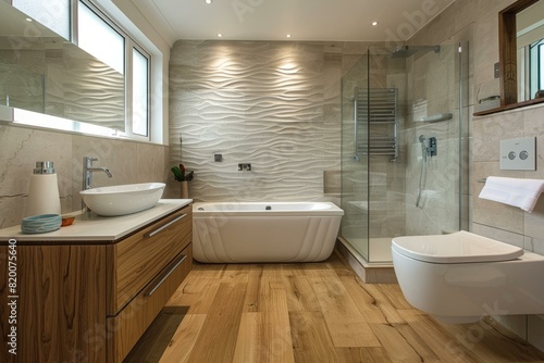 Luxurious and Elegant Bathroom Interior with Modern Design