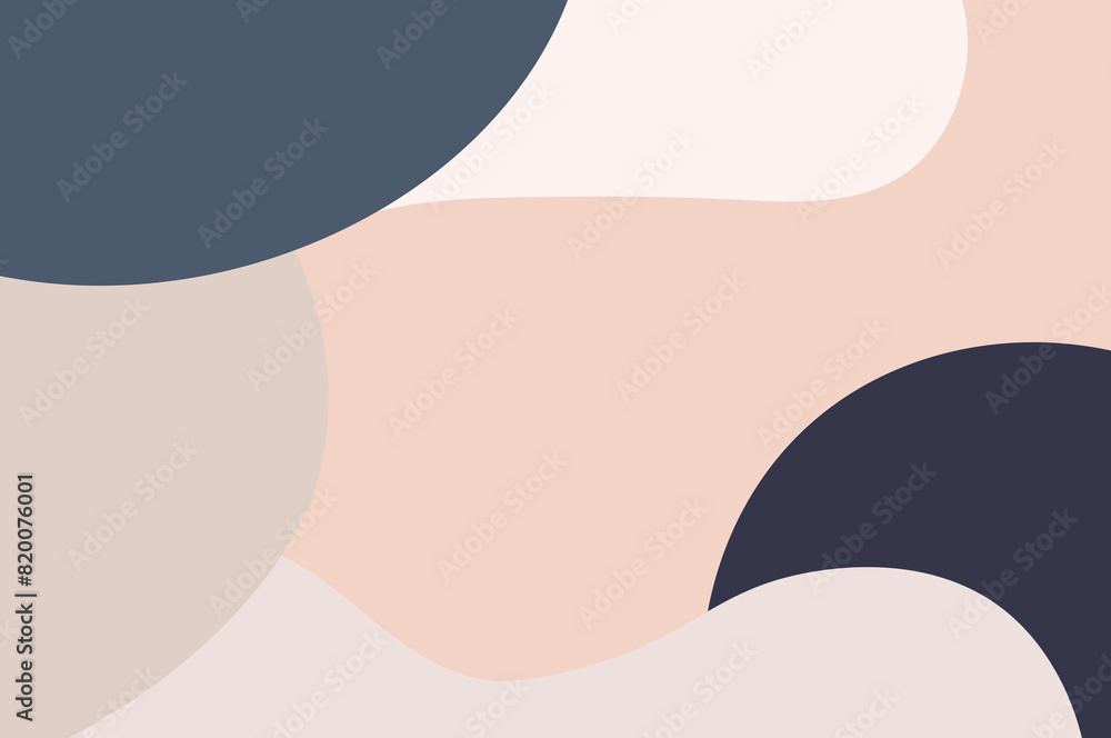 Soft and simple pink blue abstract irregular wavy color blocks Soft and simple pink blue abstract irregular wavy color blocks