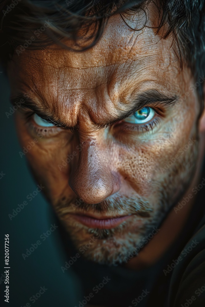 Portrait of a man with blue eyes Portrait of a man with blue eyes