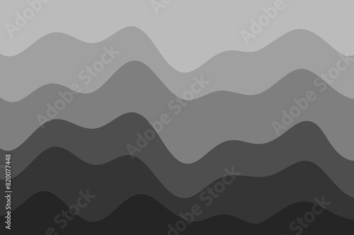 Soft and simple gray abstract irregular wavy color blocks