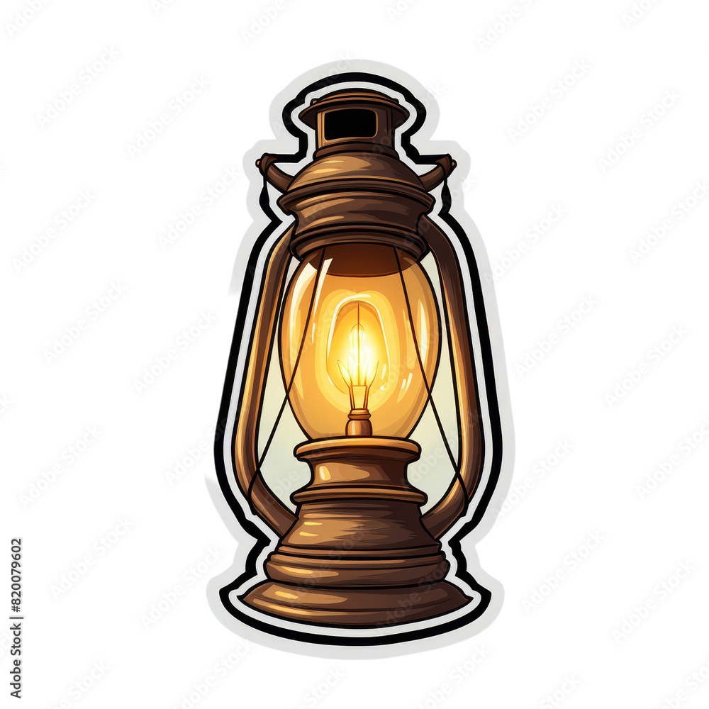 a sticker of lamp a sticker of lamp