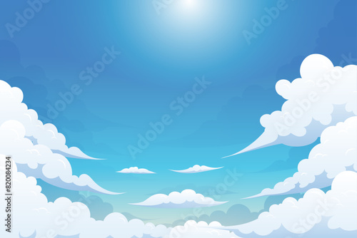 blue Cloud sky Curve bubble comfort feeling background landscapes illustration design