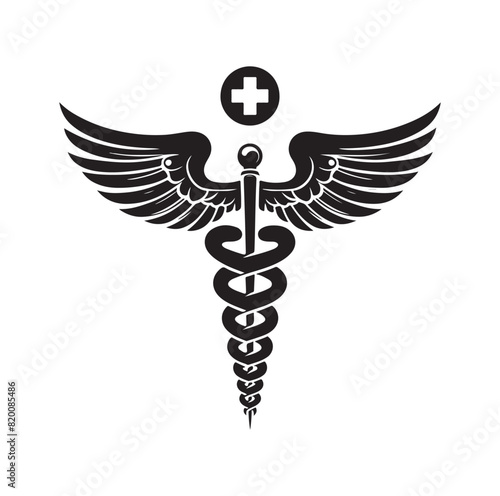 CADUCEUS health SYMBOL, MEDICAL AND HEALTH RELATED ICON  photo