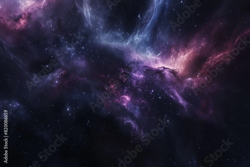 Colorful galaxy with vibrant colors and stars
