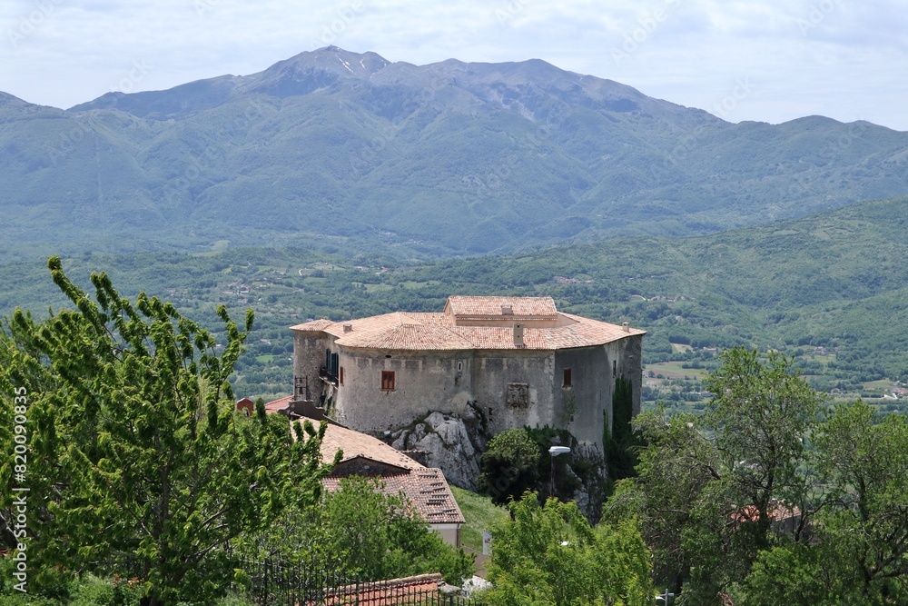 Macchiagodena - Castello Baronale dall'alto di Via Ciurcia