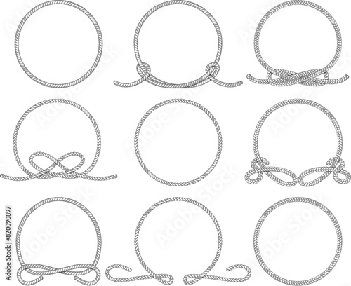 Round rope frames