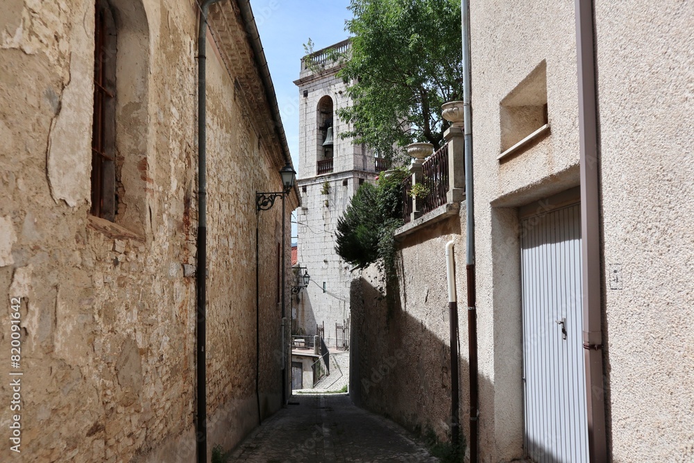 Macchiagodena - Scorcio del campanile della Chiesa di San Nicola di Bari
