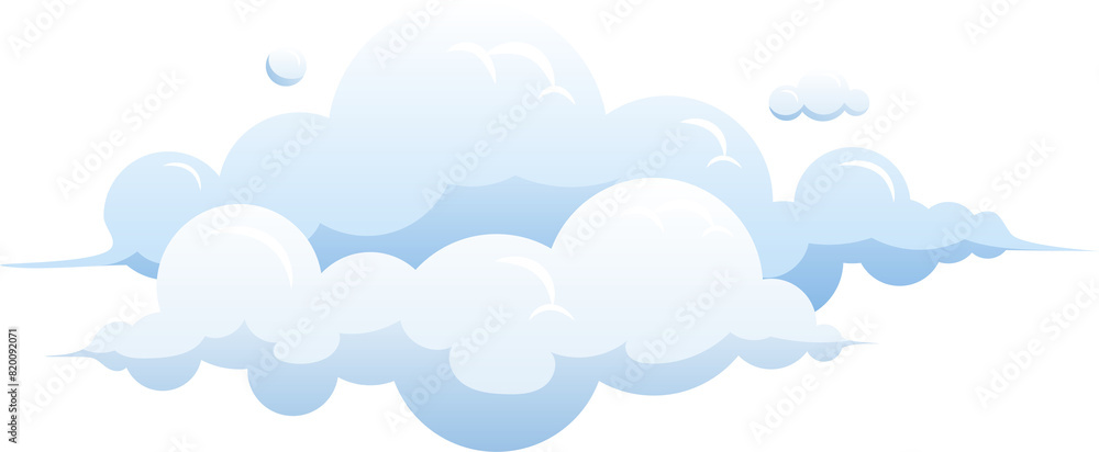blue Cloud sky Curve bubble comfort feeling illustration design isolate