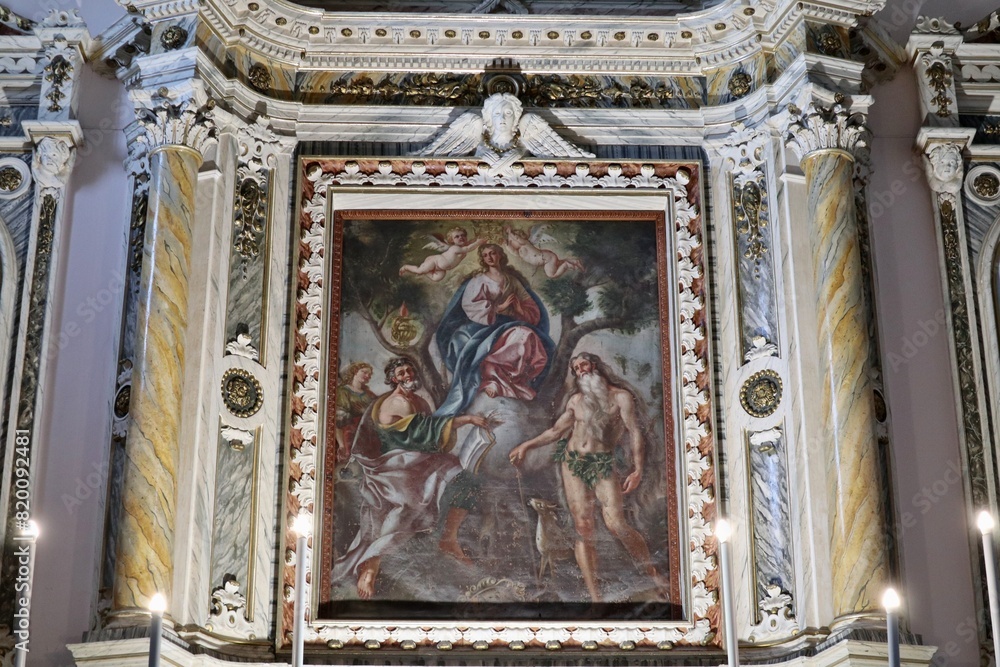 Macchiagodena - Dipinto settecentesco dell'Incoronata nella Chiesa di Sant'Antonio di Padova