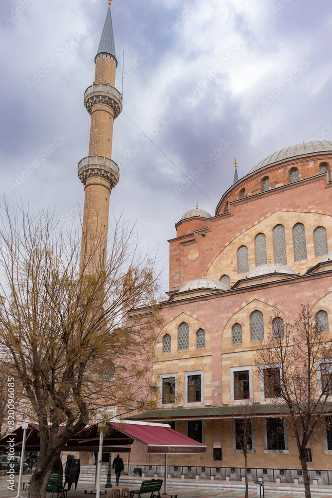 A view from the outside of Eskisehir Reşadiye mosque.