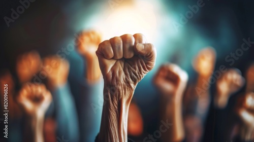 The Raised Fist of Solidarity photo