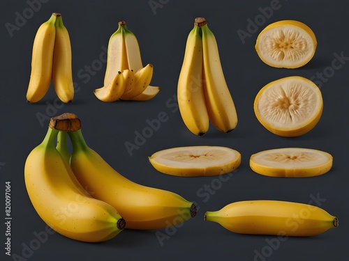 Banana Bonanza: Graphic-Ready Fruit Imagery photo