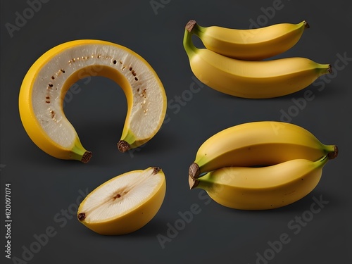 Banana Bonanza: Graphic-Ready Fruit Imagery photo