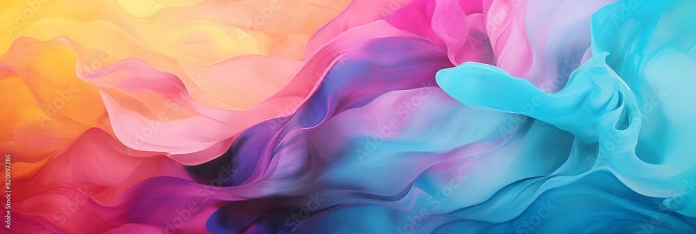 An abstract background with a whimsical palette.