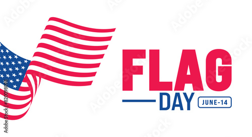 June is Flag day background template. Holiday concept. use to background, banner, placard, card, and poster design template with text inscription and standard color. vector illustration.