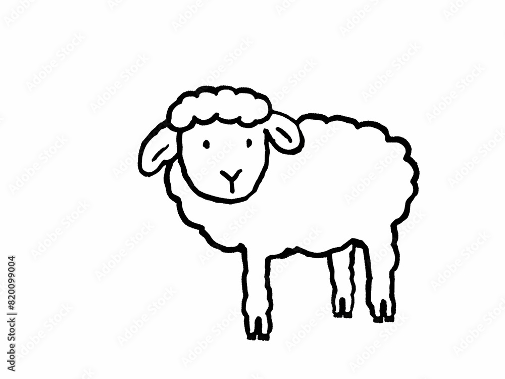 illustration of sheep art illustration of sheep art