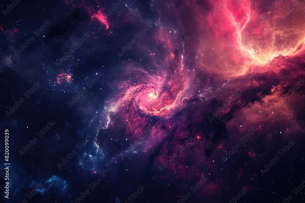 Fototapeta premium Amazing stars and planets in the cosmos